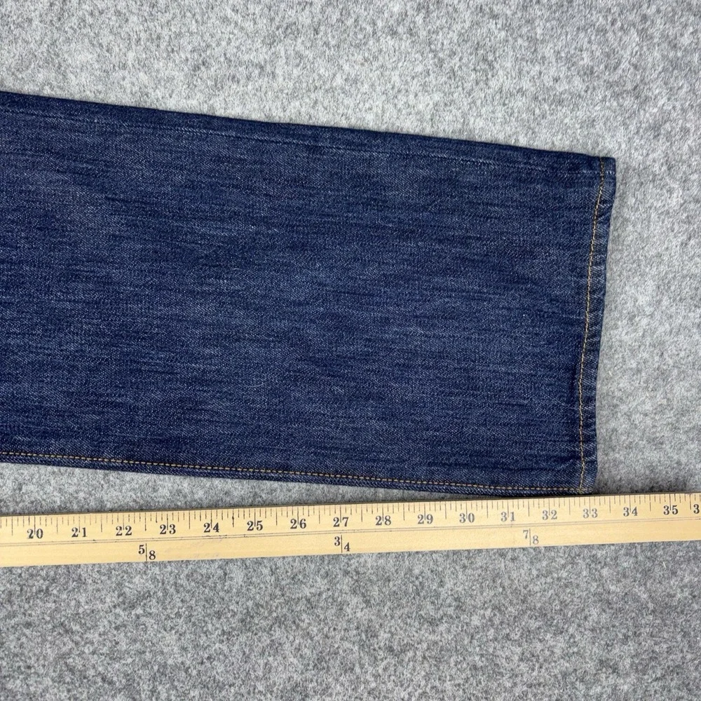 Levi's 501 Jeans Mens 38x34 Straight Leg Button Fly Dark Wash Casual Workwear
